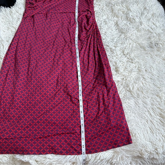 Boden Midi Dress in Red with Elegant Pattern - Picture 7 of 8